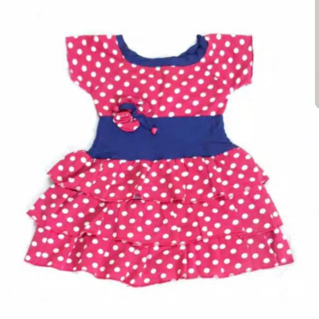 Dress Anak Rempel Tingkat 1-2 Thn