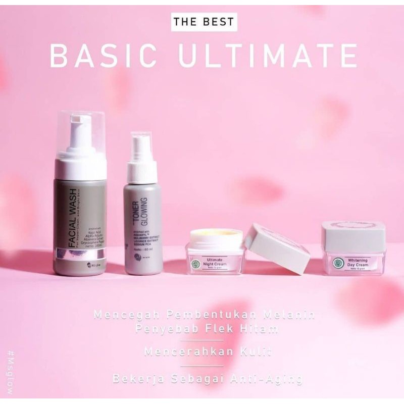 MS Glow paket Ultimate + serum Gold + dark spot