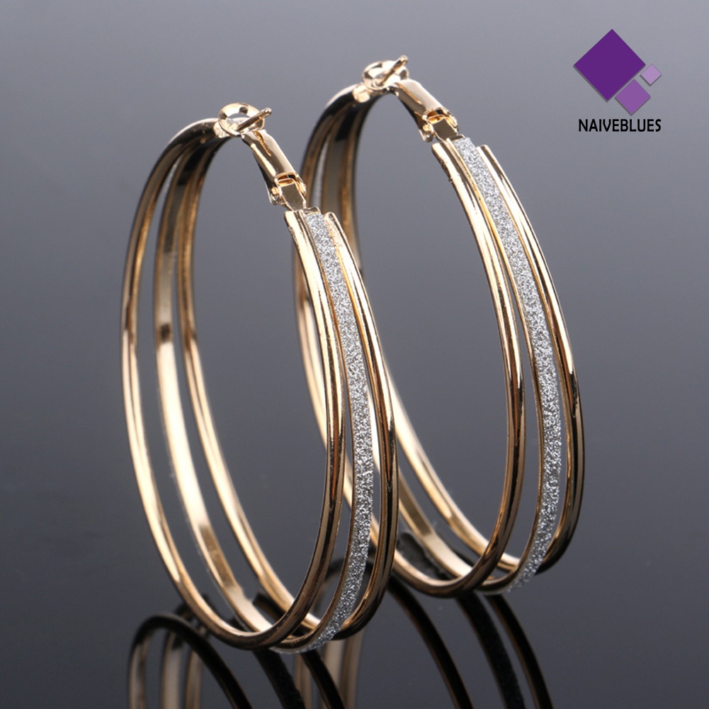 Anting Multilayer Bentuk Bulat Untuk Wanita