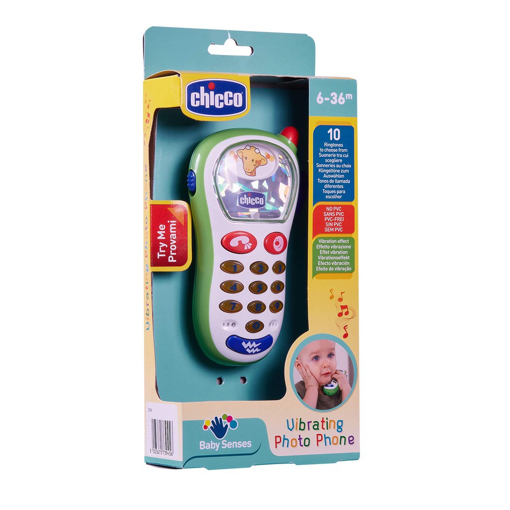 Chicco Toy Vibrating Photo Phone / Mainan Anak 6m+