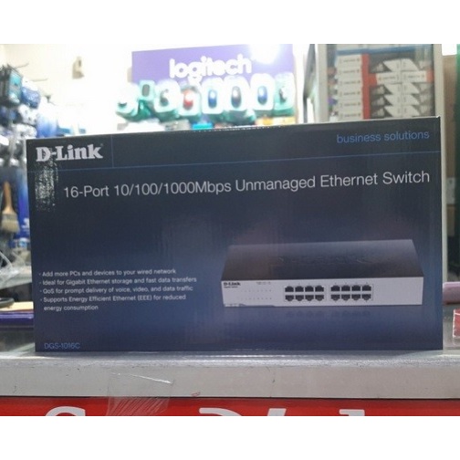 Switch Hub 16 port Dlink | D-Link DGS1016C