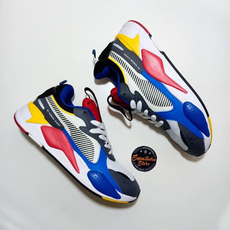 puma rs x white red black