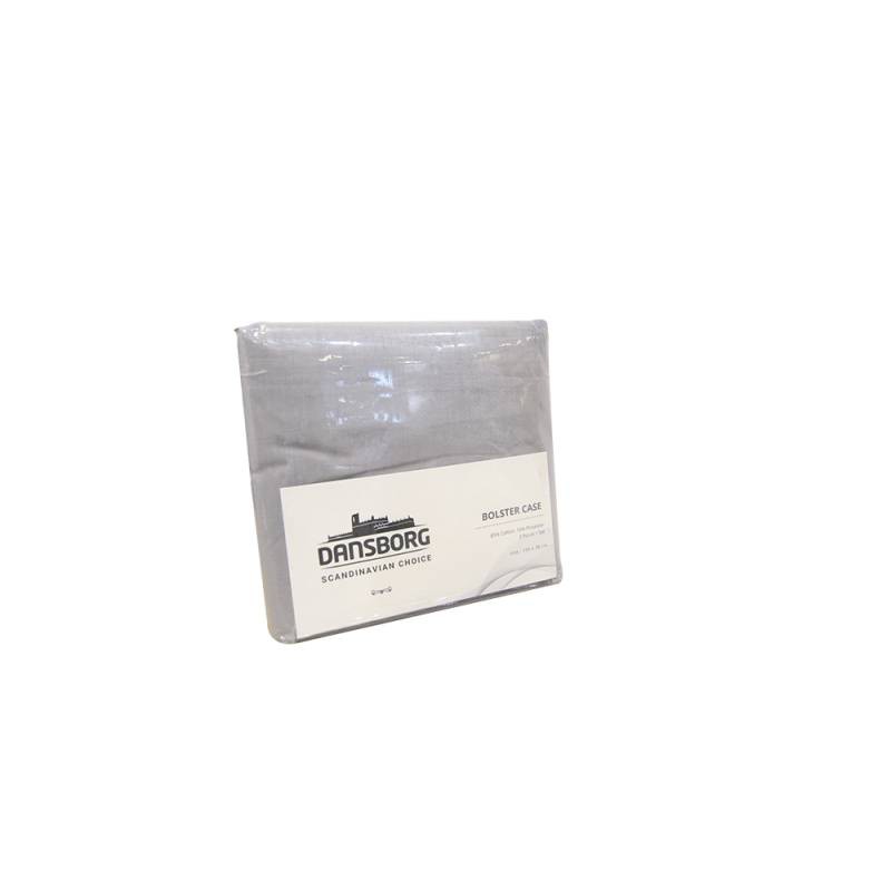 

JYSK Sarung Guling Bolster Case DB 2pcs 1set Cotton 100X38CM Grey