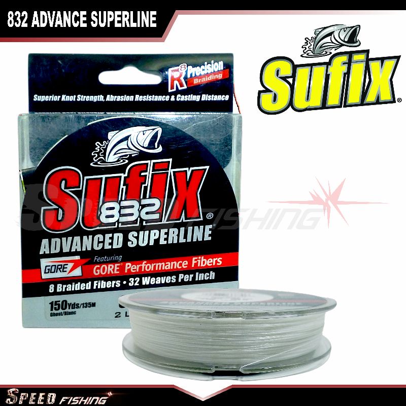 Senar Pe Sufix 832 x8 150 Yds White Advanced Superline