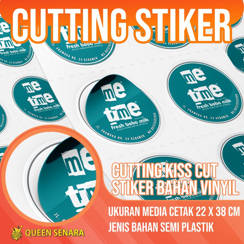

Cetak Stiker Vinyl A3+ Stiker Cutting Stiker Produk Label Kemasan Anti Air Stiker Kue