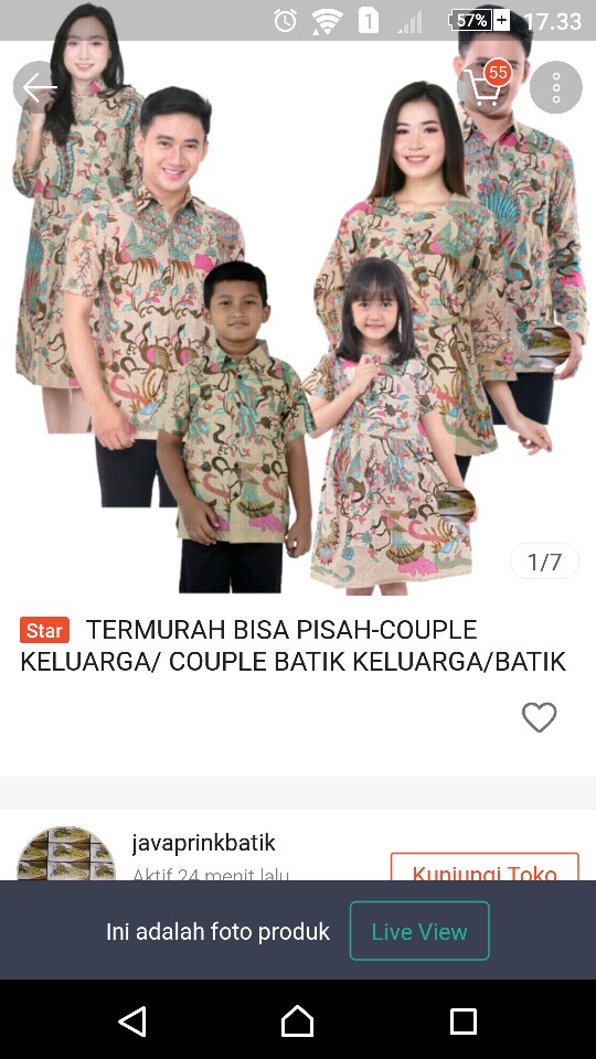 Termurah Bisa Pisah-couple Keluarga/ Couple Batik Keluarga/batik 2525/couple Batik Anak/couple 2525