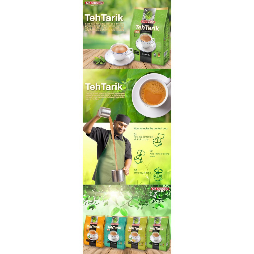 

Teh-Bubuk- Aik Cheong Teh Tarik Classic 600 gram -Dijamin-Halal.