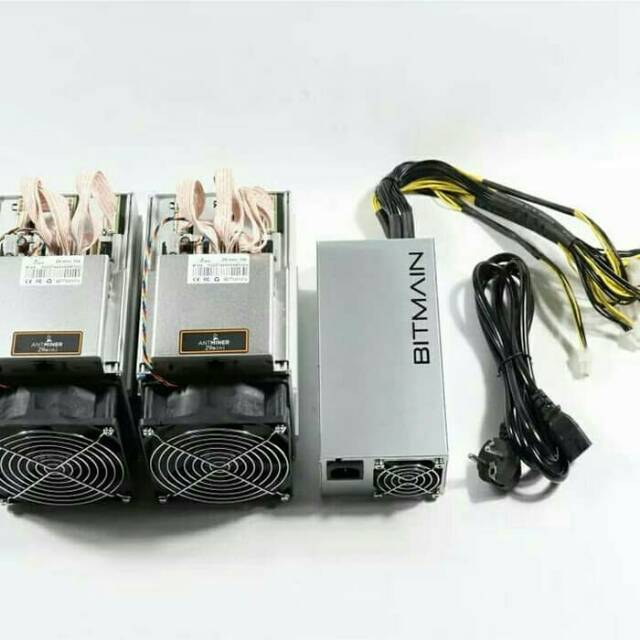 2pcs Used Antminer Z9 Mini 10k Sol/s 300W With 1pc BITMAIN APW3 1600W