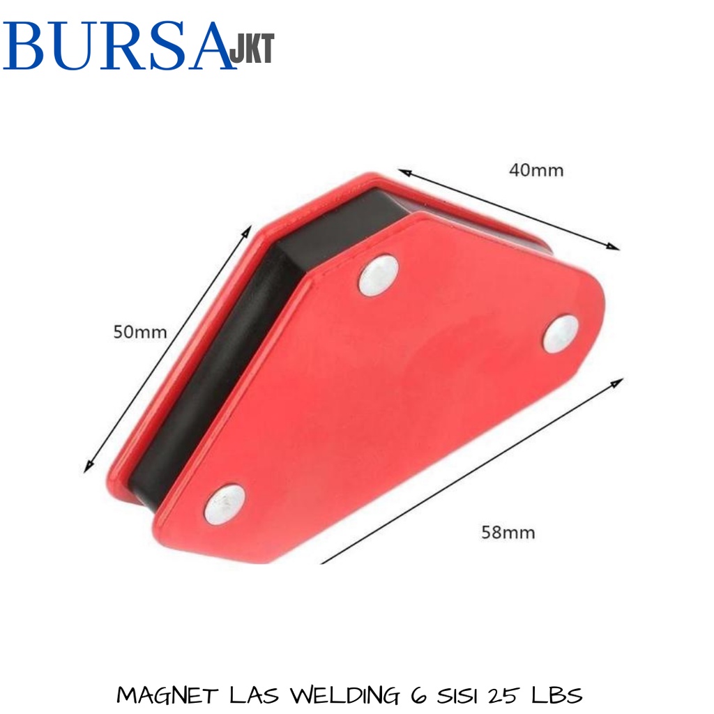 MAGNET LAS WELDING SEGITIGA 6 SISI 25 LBS ALAT BANTU PENGELASAN