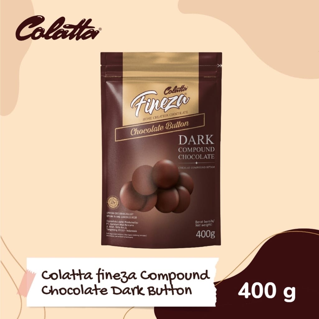 

COLATTA FINEZZA CHOCOLATE BUTTON KEMASAN 400gram