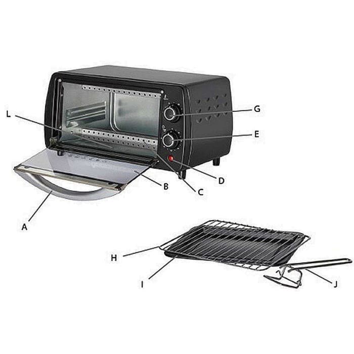 OVEN TOASTER ELECTROLUX EOT2805K 9 LITER