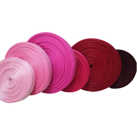 

GRANDMLATI (1roll isi 3meter) pita grossgrain pink series lebar 1cm