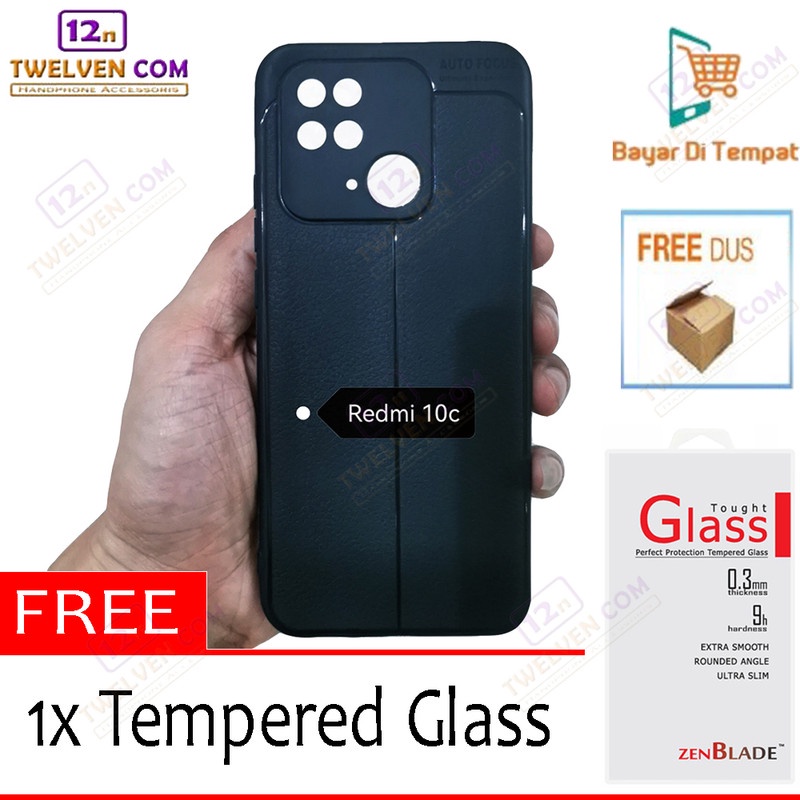 [FLASH SALE] Case Auto Focus Softcase Xiaomi Redmi 10c - Free Tempered Glass