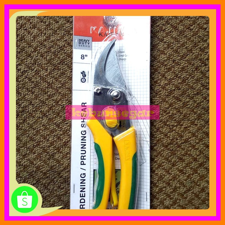 Terbaik/'Gunting Dahan Stek Ranting Stainless Steel Heavy Duty Kajima 8"