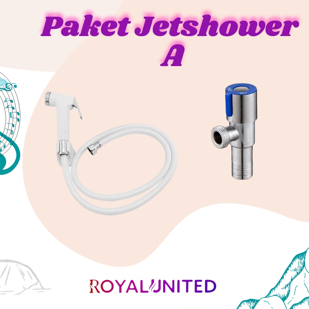 PAKET A JET SHOWER STOPKRAN CABANG JET SPRAY BIDET MURAH SEMPROTAN AIR TERBARU