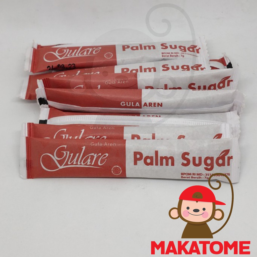 

Gulare Palm Sugar Gula Aren 10 Sachet 7gr stick 7g 7 gr Brown pasir saset