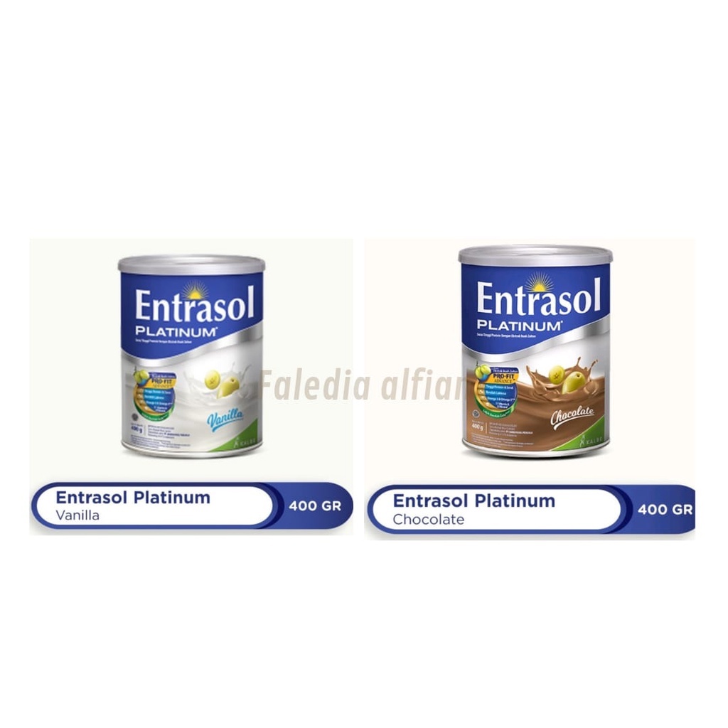 

Entrasol Platinum | Entrasol Senior Susu Kalsium Untuk Tulang Rasa Coklat/Vanila 400gr