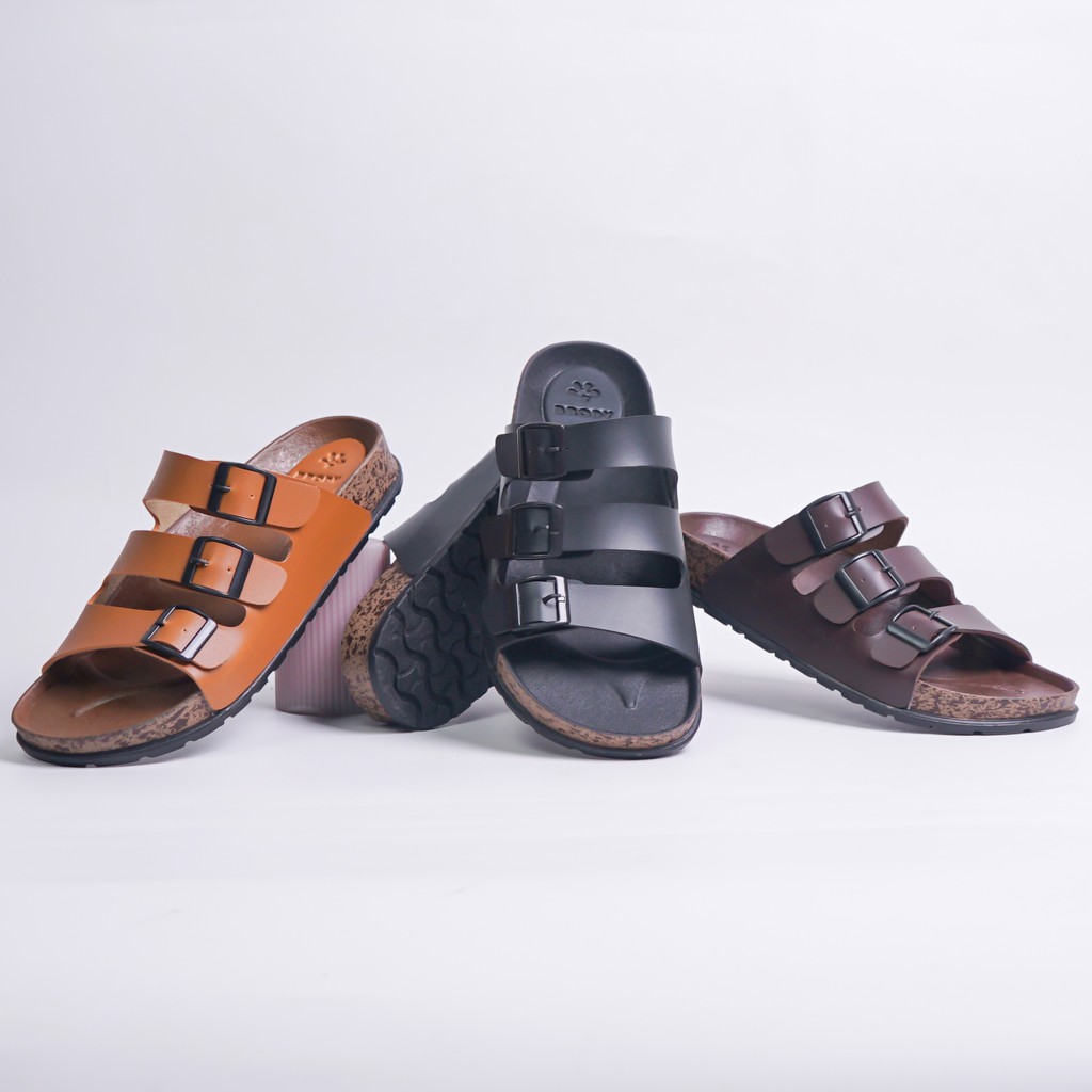 Brody CHAMPION  Sandal pria casual  sandal slop  sol puyuh kekinian model birken ban tiga gesper-1