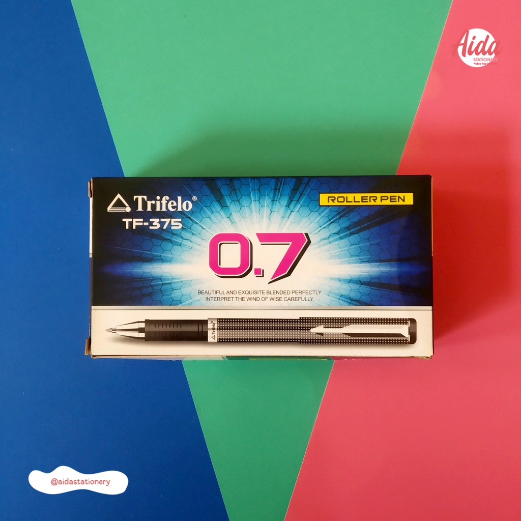 

Pulpen TRIFELO Ballpen Roller TF-375 0.7 mm - Hitam