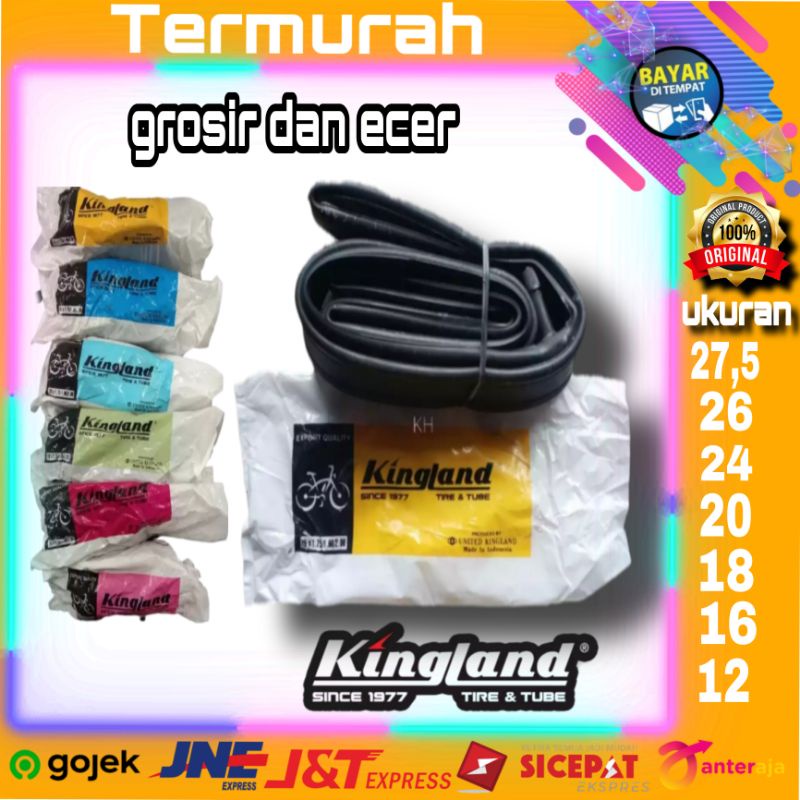 ban dalam sepeda kingland  ukuran 12 16 18 20 24 26 27,5 ban dalam berkualitas murah ban dalam seped