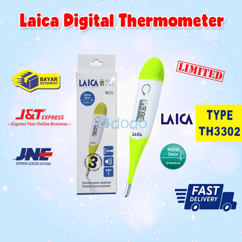 Laica Digital Thermometer TH3302 - Alat Ukur Suhu