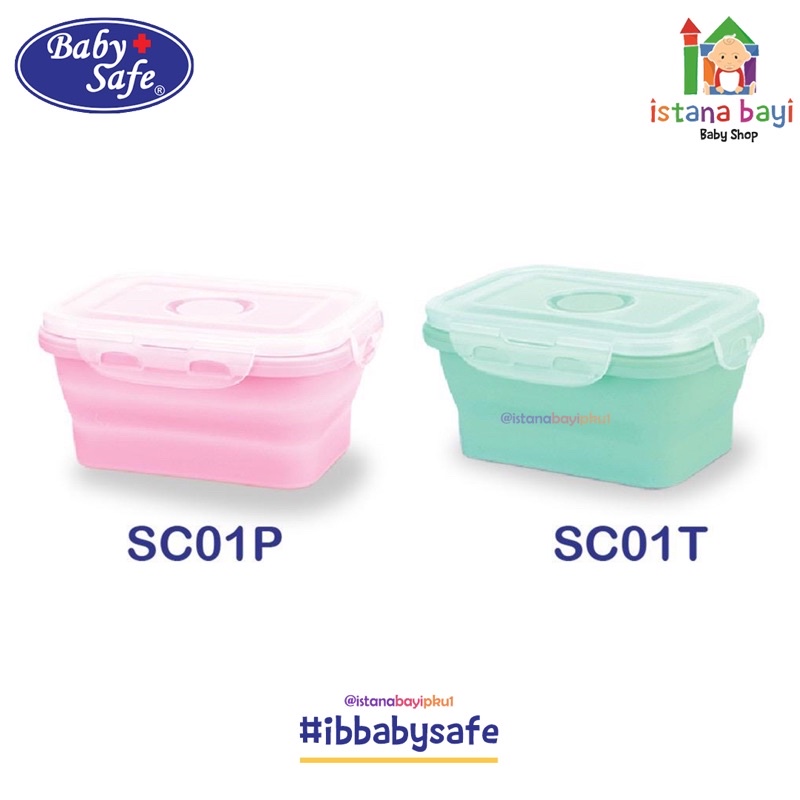 Baby Safe SC04 Collapsible Food Container 600ml/Peralatan makan bayi/peralatan makan anak