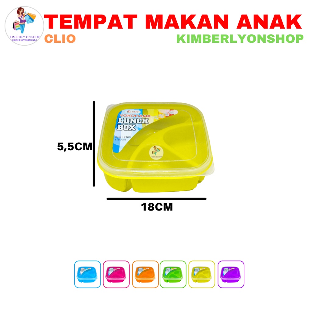 Lunch Box Tempat Makan Kotak Bekal Souvenir Ultah Clio Yokohama