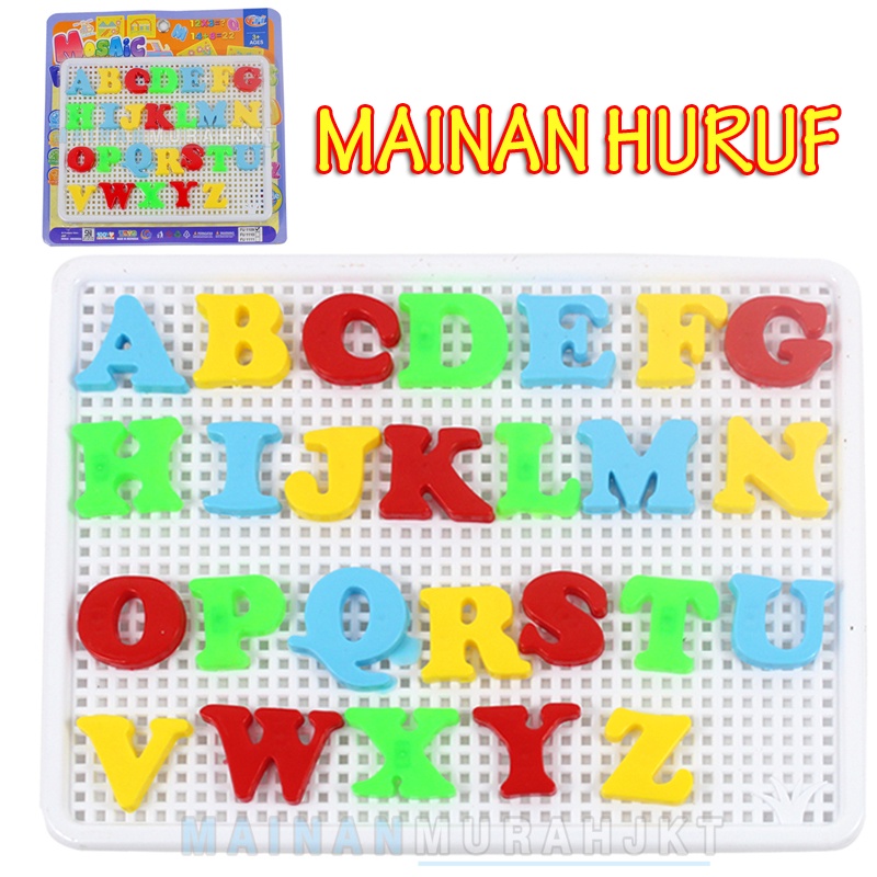 MAINANKEI  MOSAIC FU1109 MAINAN ANAK HURUF ABJAD MAINAN EDUKASI ANAK