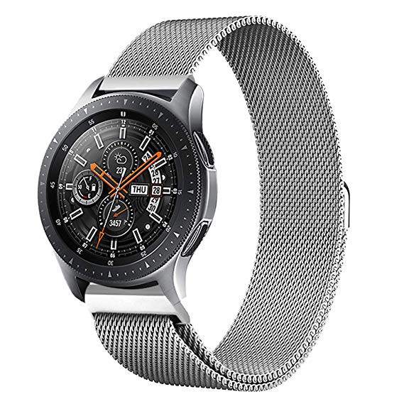 Tali Jam Milanese Strap Watchband Stainless 22mm Samsung Gear S3 Huawei Watch GT Huawei Watch 2 Classic Amazfit Stratos Amazfit Pace Moto 360 2nd Gen 46mm Pebble Classic