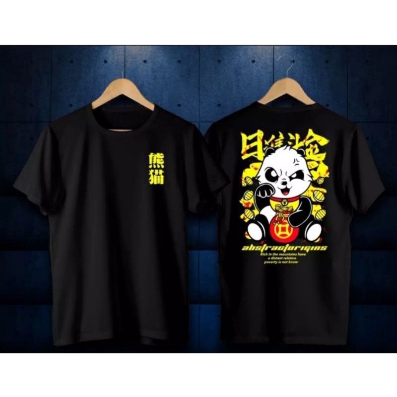 bayar di tempat / kaos t-shirt pria motif panda koin kaos terlaris dan termurah 2022