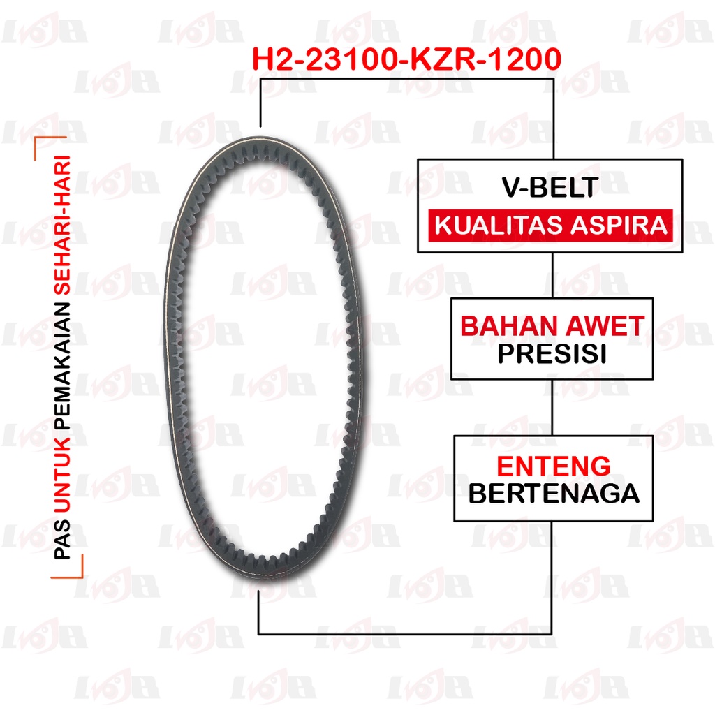 Vbelt Aspira Vario 125cc Fi Techno Vanbelt Honda Timing Belt KZR Astra