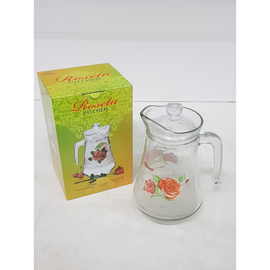 Roseta Pitcher Water Jug Kaca