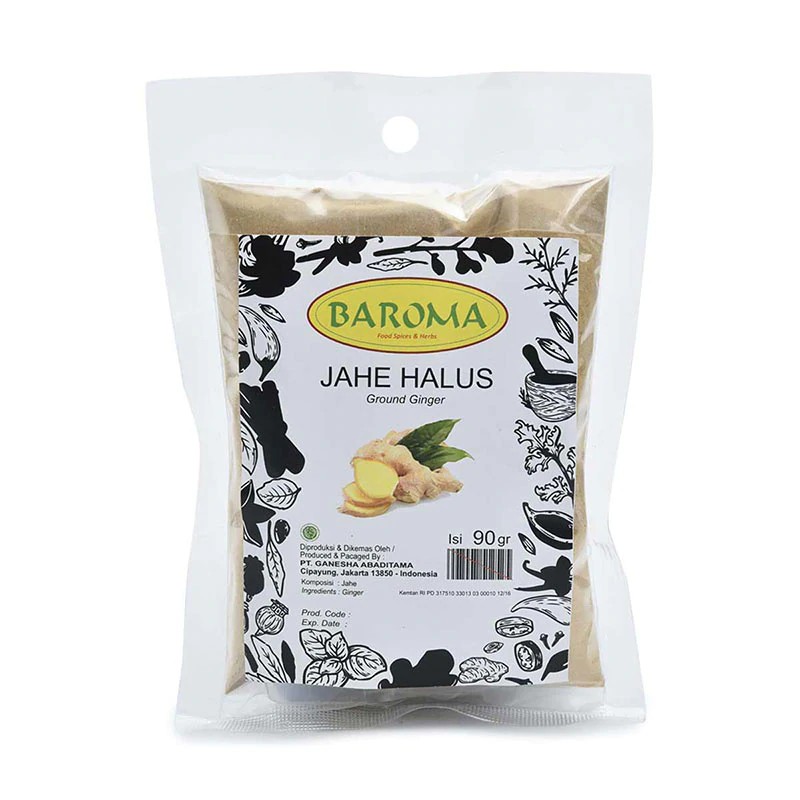 

Baroma Jahe Halus Bumbu Masak [90 g] Refill