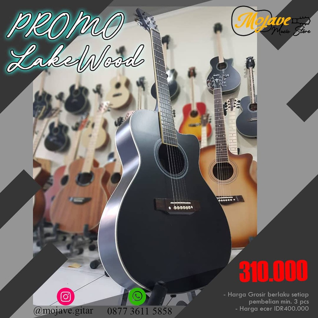 Gitar Lakewood Custom + Bonus Full Aksesories