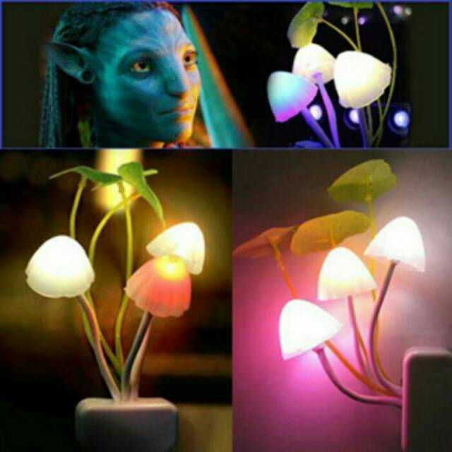 Lampu jamur - mushrooms lamp - Nyala sendiri otomatis sensor cahaya
