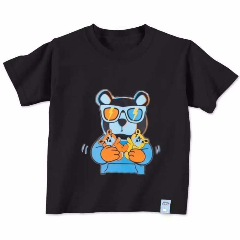 Kaos Anak Gambar Beruang Biru Baju Anak Kaos Oblong Anak Baju Anak Ideal Untuk Anak Usia 2 sampai 10Thn