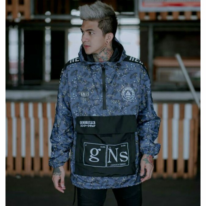 Jaket Cougle Fullprint Genious Jaket Pria Genious Jaket Parasut