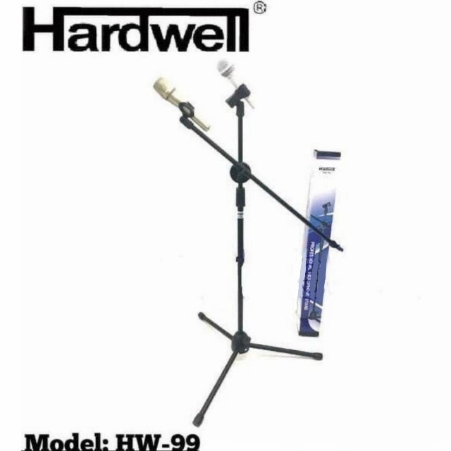 Stand Microphone Hardwell HW 99 untuk 2 mic