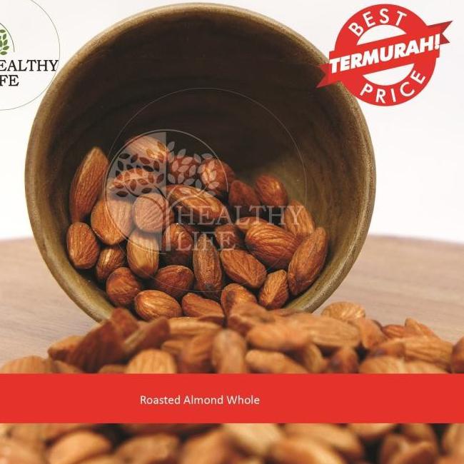 

Terbaru 7.7 Roasted Almond Whole 500gr ( Kacang Almond Panggang / Matang ) Ukuran Besar 27-30 Tanpa