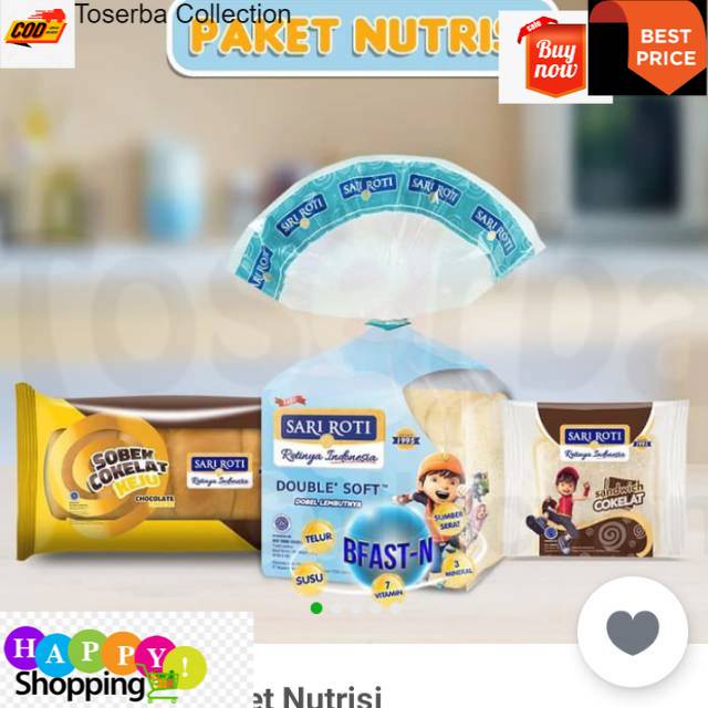 Toserba Collection Roti Sari Roti Sari roti paket nutrisi Bandung - Cimahi