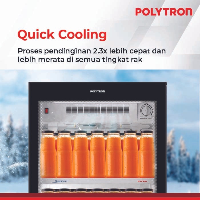 POLYTRON Showcase SCN 238X / SCN238X 285 Liter 4 Rak