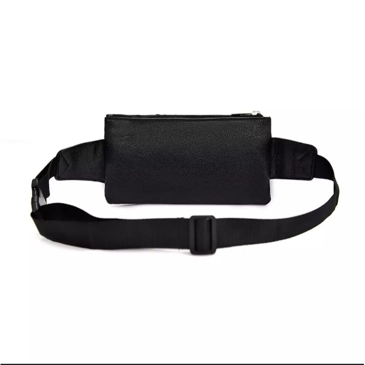 IM STORE ACC Tas Pinggang Pria - Tas Selempang Pria Kulit PU Kasual Waist Bag Fashion Korea Import