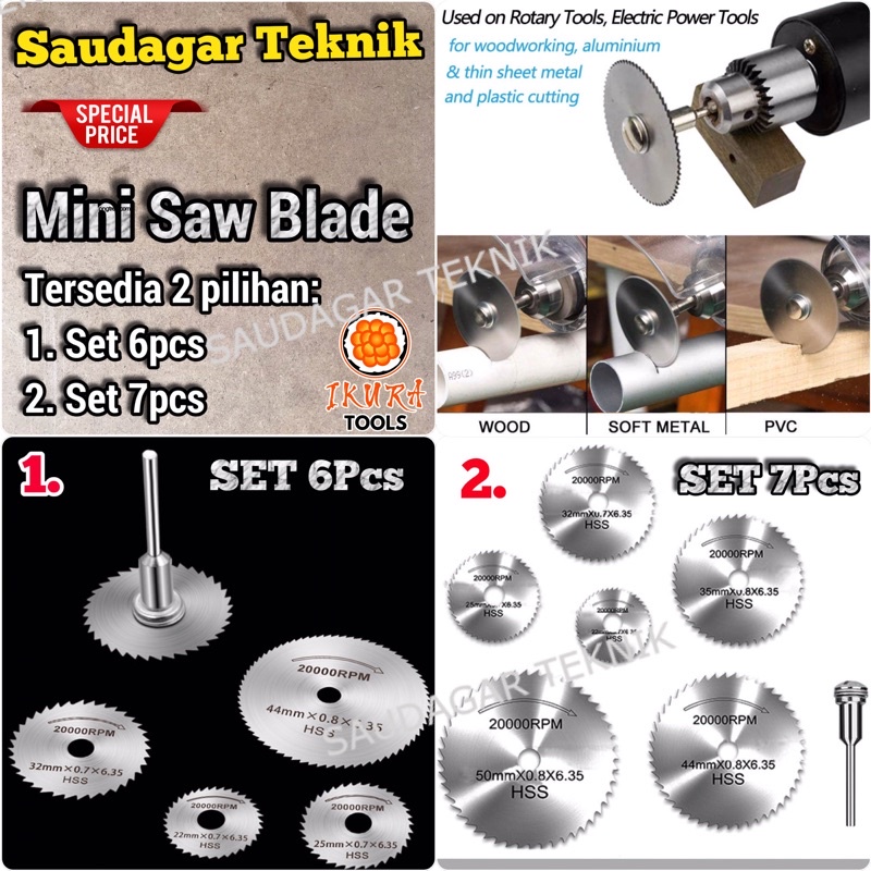 Mata Gergaji Saw Blade Gerinda Mini Cutting Mini Grinder