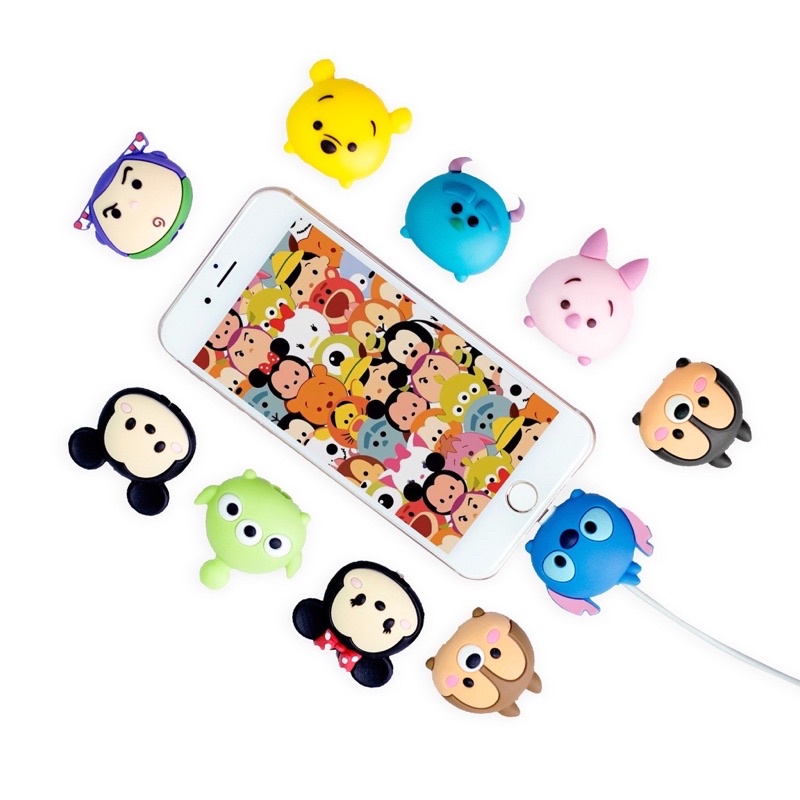 BAHAN DAN POTONGAN LEBIH BAGUS / TSUM TSUM - Cable Bite/ Pelindung Ujung Kabel/ Cable Saver/ Cable Protector non pack