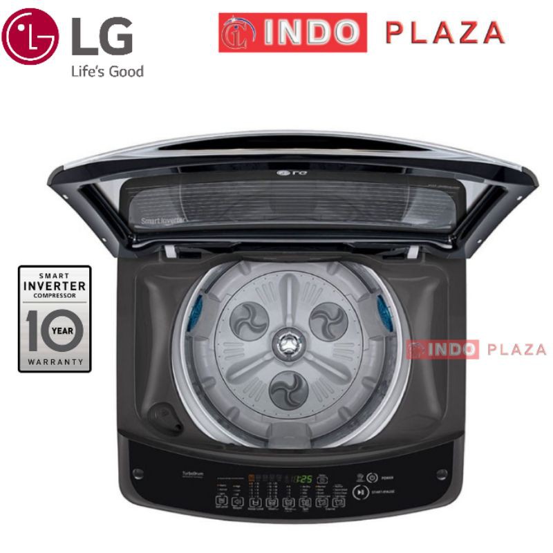 MESIN CUCI LG 1 TABUNG 18 Kg / 18kg T2518VSAB TOP LOADING smart inverter