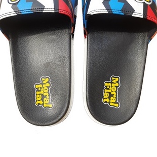 Moral Flat Sandal Slop Casual-Galaxy Series-Full Color Slide White-41_SOL_TEBAL