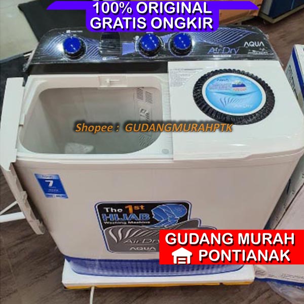 Mesin Cuci AQUA JAPAN 2 Tabung AIR DRYER Pengering cepat dan motor kuat QW-881XT / QW-851XT 850 880