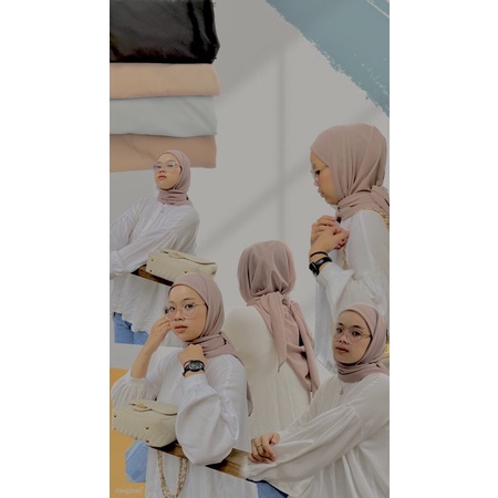Hijab Segitiga inner/ Ciput tali belakang