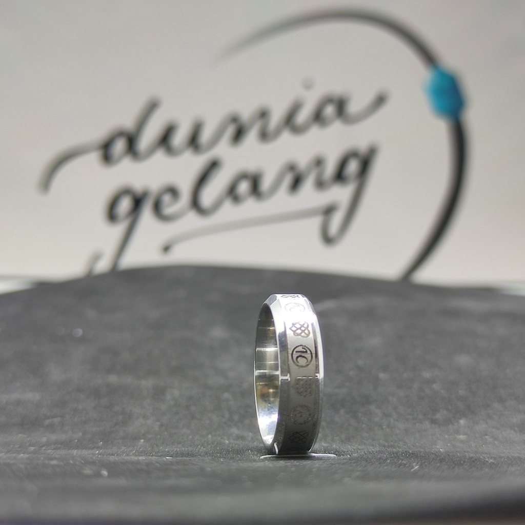 CINCIN TITANIUM IKATAN CINTA SILVER GOLD / CINCIN PRIA WANITA ANAK COUPLE TUNANGAN