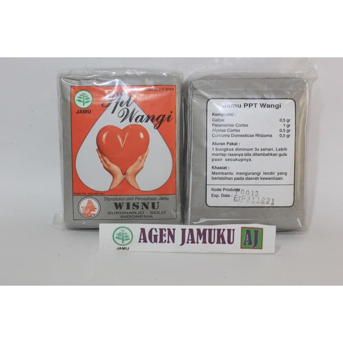 

Jamu Pepet Wangi cap Wisnu